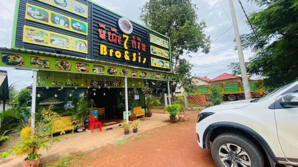 Roadside Bro & Sis branch with plants