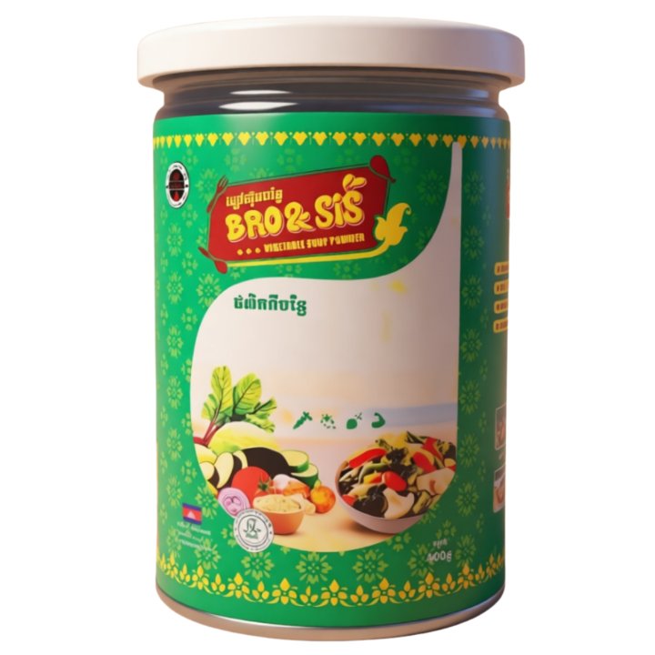Vegetable soup powder can